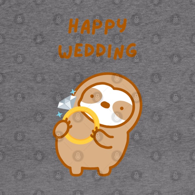 Happy Wedding Sloth by theslothinme